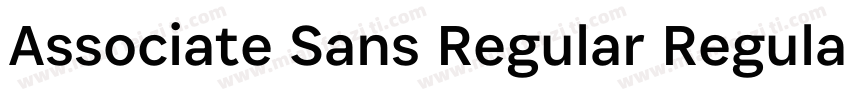 Associate Sans Regular Regular字体转换